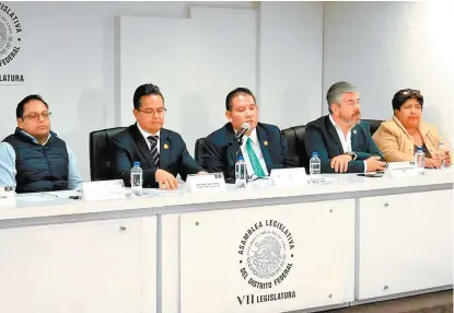  ??  ?? Israel Moreno, Leonel Luna, José Manuel Ballestero­s y Raúl Flores.