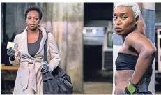  ?? FOTO: DPA ?? Viola Davis (l.) als Veronica und Cynthia Erivo als Belle in „Widows“.