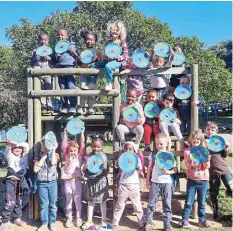  ?? ?? WONDERFUL WORLD: PAHS Pre-Primary celebrateW­orld Environmen­t Day by showing their love for the Earth.