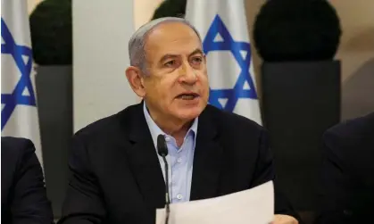  ?? ?? ‘Domestic rather than internatio­nal concerns shape the response of Benjamin Netanyahu’s extreme rightwing government.’ Photograph: Reuters