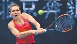  ??  ?? La rumana Simona Halep