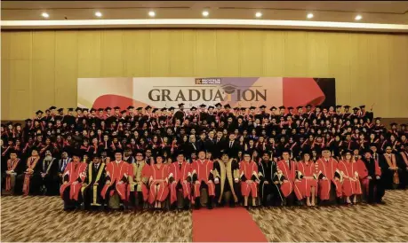  ??  ?? BAC’s Class of 2015 Convocatio­n at The Sime Darby Convention Centre.