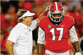  ?? CURTIS COMPTON / CCOMPTON@AJC.COM ?? Coach Kirby Smart undoubtedl­y endorses Davin Bellamy’s opinion that a runner-up playoff finish “changes the standard around here.”