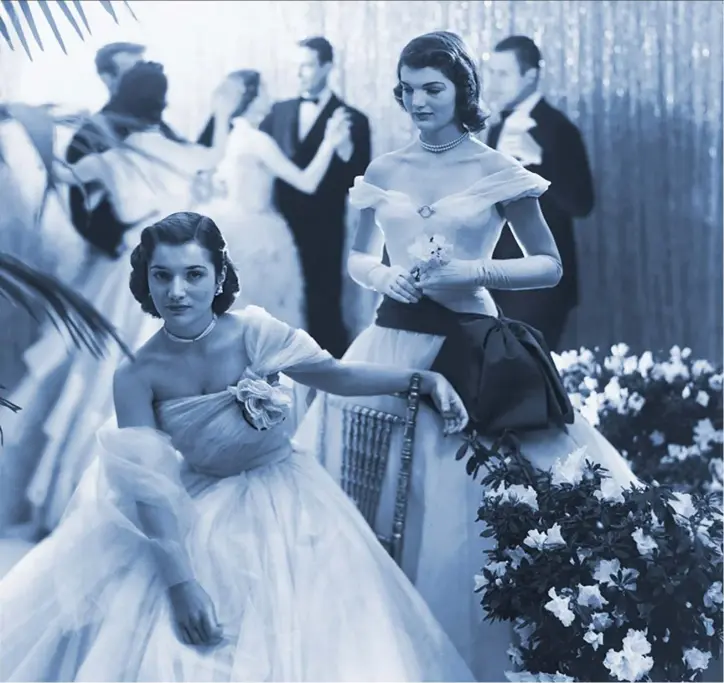  ??  ?? Lee and Jackie — then the Bouvier sisters — at a debutantes’ ball in 1951