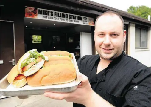  ??  ?? EARLY STARTER: Mike Scott set up Mike’s Filling Station in Alness when he was just 19, and has built the business up ever since