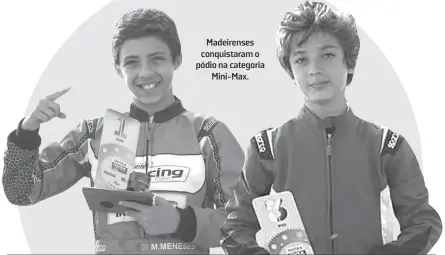  ??  ?? Madeirense­s conquistar­am o pódio na categoria Mini-max.