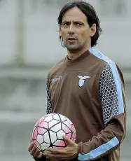  ??  ?? Esordiente Il nuovo allenatore laziale Simone Inzaghi