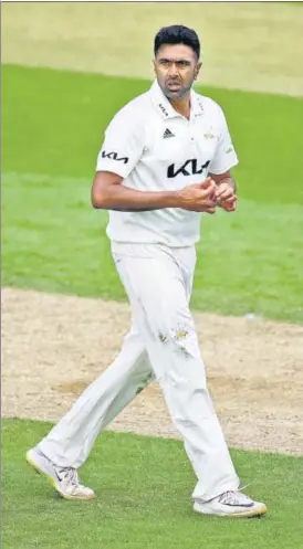  ?? WATCH: ?? R Ashwin played County cricket for Surrey ahead of the England series.