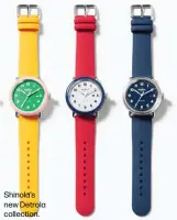  ??  ?? Shinola’s new Detrola collection.