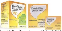  ??  ?? Essentiale Forte P contains essential phospholip­ids that repair damaged liver cell membrane, regenerate lost phospholip­ids and restore normal functions of the liver.