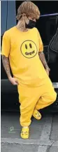  ?? Picture: Crocs ?? Pop star Justin Bieber shows off his Crocs.