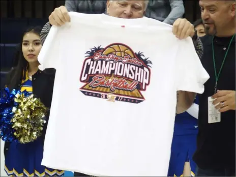  ?? The Brawley Union High basketball team won a CIF-San Diego Section title. KARINA LOPEZ PHOTO ??