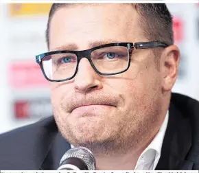  ??  ?? Heute schon wieder an der Reihe: Gladbachs Sportdirek­tor Max Eberl kritisiert