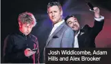  ??  ?? Josh Widdicombe, Adam Hills and Alex Brooker