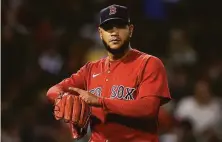  ?? David J. Phillip / Associated Press ?? Eduardo Rodriguez was was 1-1 in three postseason starts this year after going 13-8 with a 4.74 ERA in the regular season.
