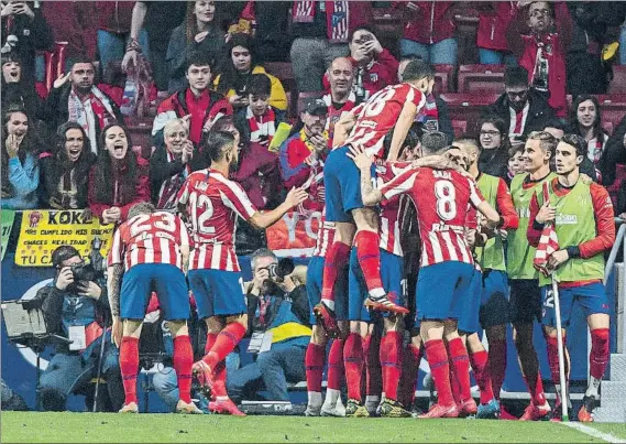  ?? FOTO: J.A.S. ?? Gran victoria del
Atlético de Madrid ante el Villarreal para asentarse en los puestos de Liga de Campeones y cerrar la mejor semana en lo que va de temporada