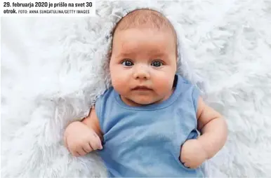  ?? FOTO: ANNA SUNGATULIN­A/GETTY IMAGES ?? 29. februarja 2020 je prišlo na svet 30 otrok.
