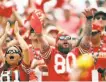  ?? Scott Strazzante / The Chronicle 2019 ?? Fans at Levi’s Stadium cheer on the 49ers in September.