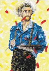  ?? FOTO: GALERIE ?? Es gibt viel zu entdecken in der Fähre: So Friedemann Hahns Porträt von Kirk Douglas in der Rolle von Vincent van Gogh von 1982 und Georg Karl Pfahlers „Kleiner Espan“von 1975.