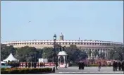  ?? FILE PIC ?? A view of the old Parliament in New Delhi