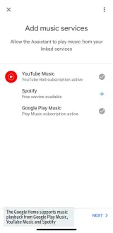  ??  ?? The Google Home supports music playback from Google Play Music, YouTube Music and Spotify