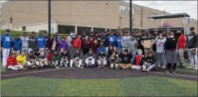  ?? SUBMITTED PHOTO ?? The Cabrini College baseball team and the students of St. Katherine School.