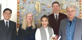  ??  ?? Philippine Embassy in Germany Vice Consul Alvin Malasig, Berlin Ethnologic­al Museum’s Dr. Maria Gaida, Senator Loren Legarda, Berlin Ethnologic­al Museum director Dr. Lars Christian Koch and South and Southeast Asian Collection curator Dr. Roland Platz...