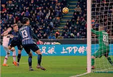  ??  ?? 21’ SECONDO TEMPO
Inter in vantaggio con il quarto gol in campionato dello slovacco ANSA