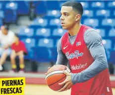  ??  ?? El debutante Ángel Rodríguez tiene el beneficio de no sufrir la carga del BSN tras jugar en Francia.