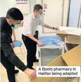  ??  ?? A Boots pharmacy in Halifax being adapted