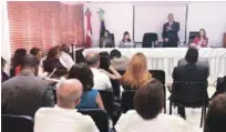  ?? EXTERNA/LISTÍN DIARIO ?? El doctor Víctor Calderón, durante la presentaci­ón del Colaborati­vo.