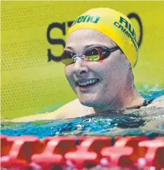  ?? Picture: AFP ?? Cate Campbell after the women's 100m freestyle final.