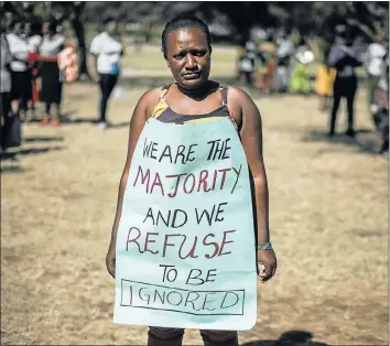  ?? Picture: AFP/ YASUYOSHI CHIBA ?? MAKING A STAND: Hundreds of women marched in protest through Nairobi yesterday