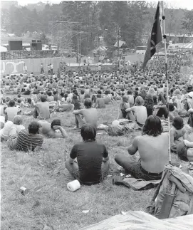  ?? Hearst Connecticu­t Media file photo ?? Festival-goers listen to a band at the ill-fated Powder Ridge Rock Fest in July 1970.