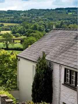  ??  ?? A view from Quay Street of the undulating green fields of the Tywi Valley. The Tywi, or Towy, is the longest river flowing completely in Wales, at 75 miles.