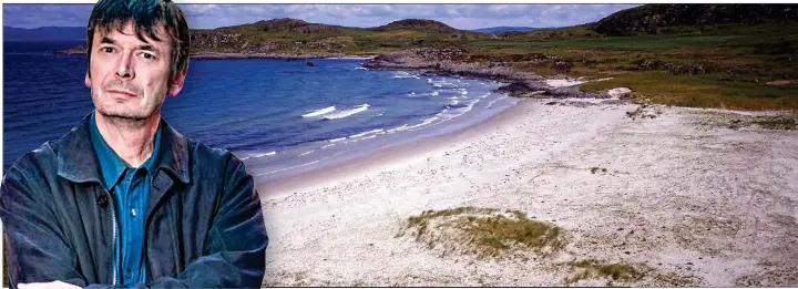  ?? ?? PICTURE PERFECT: But the tranquilli­ty of the island of Gigha is shattered when one of its residents is murdered on TV show... and everyone is a suspect