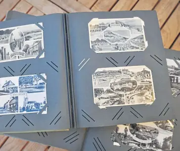  ?? ?? Brian Senior’s collection of old postcards is in two albums