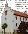  ?? Archivfoto: Margot Syl via Ruf ?? Die Synagoge Bins wangen wird auch von den Laugnaern unterstütz­t.