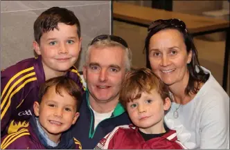  ??  ?? Tony and Claire Ahern with their children Fionn, Hugh and Rory