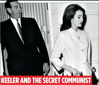  ??  ?? KEELER AND THE SECRET COMMUNIST
INTRIGUE: Model Christine Keeler with News of the World reporter Peter Earle, Rules restaurant in Covent Garden and, right, 24-year-old Mariella Novotny