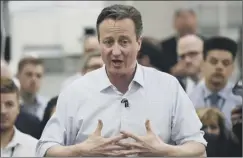  ??  ?? Cameron said the economy would be put at risk in nine days