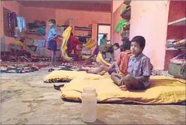  ?? HT PHOTO ?? Children at the primary school for tribal boys from villages affected by Left-wing extremism, at Ghagra village in Gumla district of Jharkhand. At least 21 of the 24 districts in the state are in the grip of Maoist violence.