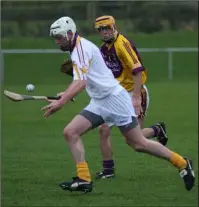  ??  ?? The long-serving Ciarán Kenny - a nominee again for 2020 - breaking away from Wexford’s Eoin Quigley during the hurling challenge in Tagoat on the last day of 2007.