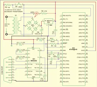  ??  ?? Fig. 2: Circuit to program the microcontr­oller using the bootloader