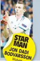  ??  ?? STAR MAN JON DADI BODVARSSON Wolves