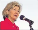  ?? RODOLFO GONZALEZ / AMERICAN STATESMAN ?? U.S. Sen. Kay Bailey Hutchison, R-Texas, will close her Senate career next week. Her years can be measured not in sound bites but in accomplish­ments for her constituen­ts.