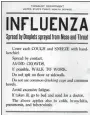  ?? LIBRARY OF CONGRESS ?? Public health warnings were well-intentione­d but did little to stop the spread of the disease.