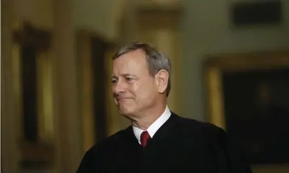  ??  ?? John Roberts sided with liberals to strike down a restrictiv­e Louisiana abortion law. Photograph: Matt Rourke/AP