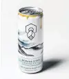 ??  ?? The cans feature a watercolou­r painting by Wanaka artist Sophie Melville.