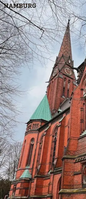  ?? ?? HAMBURG: St. Gertrud kirke i Hamburg i Tyskland.